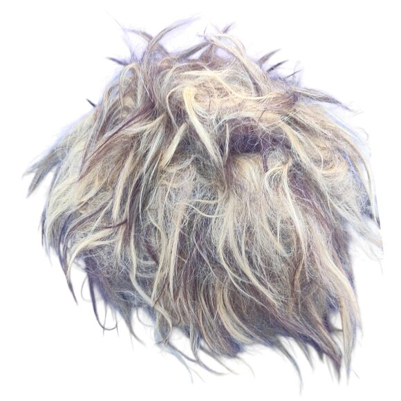 Caveman Costume Men Size Medium 36-42 (Tunic, Wig, Club, Shoe Covers) Halloween - Picture 7 of 14